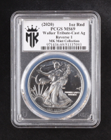(2020) MK Mint Collection Walker Tribute, Reverse 1 - 1oz .999 Silver Round (PCGS MS69) at PristineAuction.com