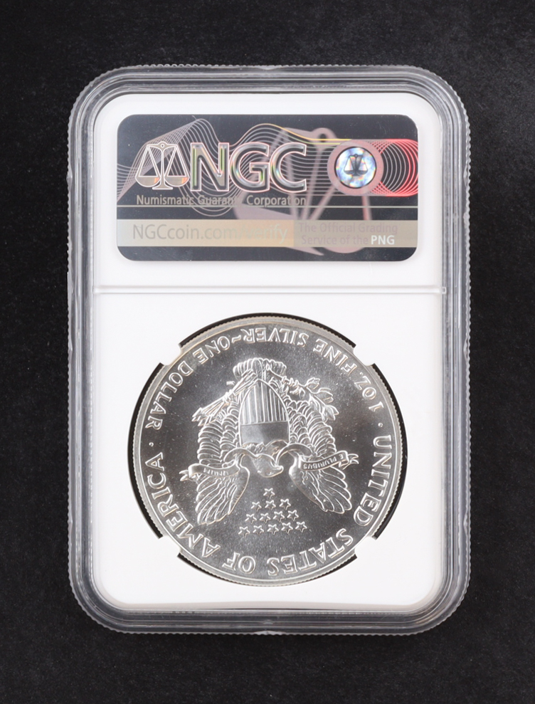 1989 American Silver $1 Dollar Eagle (NGC MS69) at PristineAuction.com 1989 American Silver $1 Dollar Eagle (NGC MS69) at PristineAuction.com