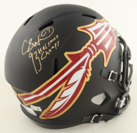 Charlie Ward Signed Florida State Seminoles Full-Size Matte Black Speed Helmet Inscribed "93 Heisman" (Beckett) at PristineAuction.com