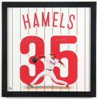 Cole Hamels Signed Phillies 20x20 Custom Framed Photo Display Inscribed "Cole Train" (JSA) at PristineAuction.com