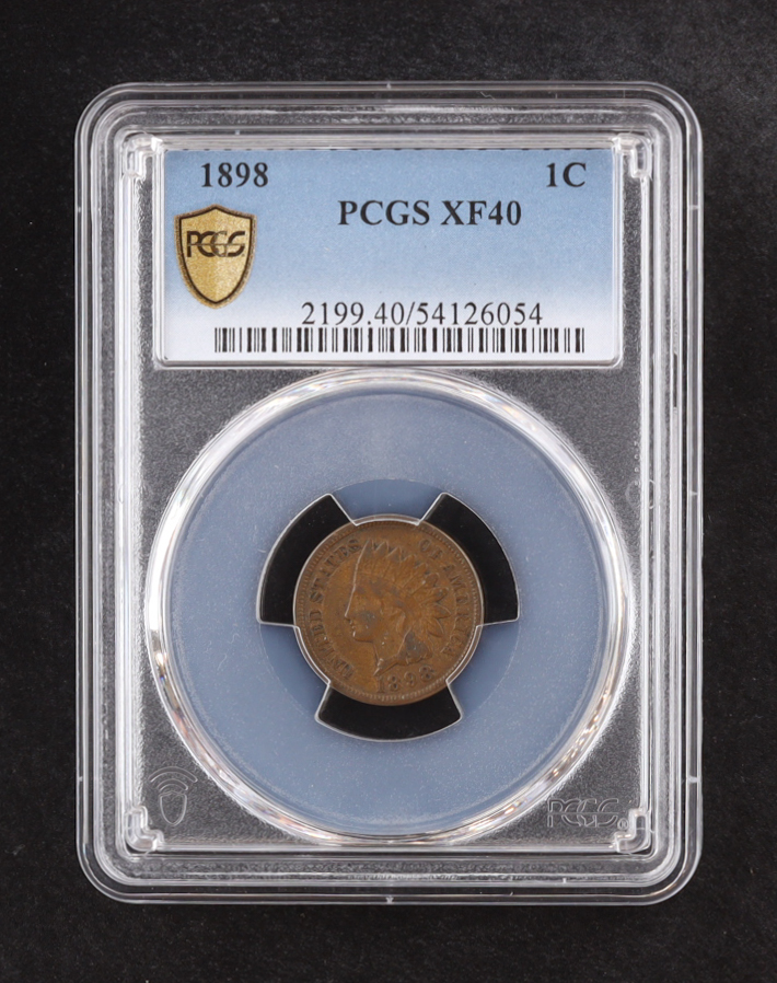 1898 Indian Head Cent - Gold Shield (PCGS XF40) at PristineAuction.com 1898 Indian Head Cent - Gold Shield (PCGS XF40) at PristineAuction.com