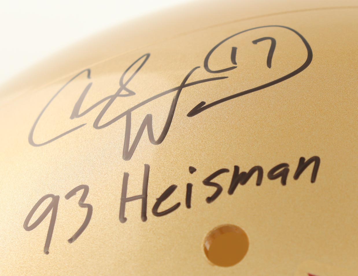 Charlie Ward Signed Florida State Seminoles Full-Size Helmet Inscribed "93 Heisman" (Beckett) at PristineAuction.com Charlie Ward Signed Florida State Seminoles Full-Size Helmet Inscribed "93 Heisman" (Beckett) at PristineAuction.com