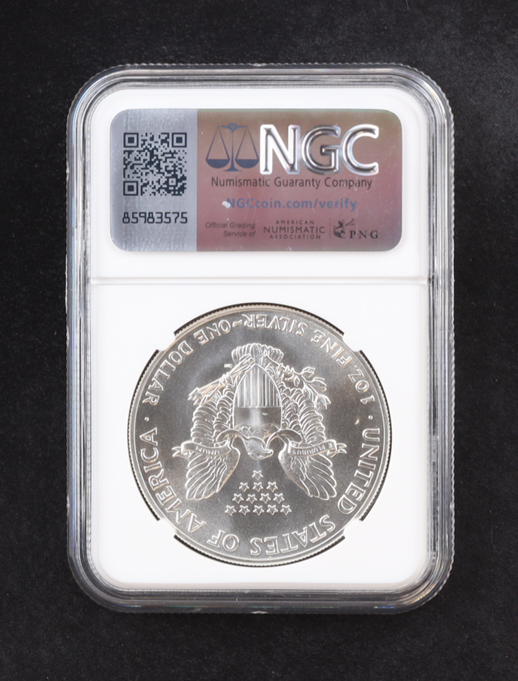 1987 American $1 Dollar Silver Eagle (NGC MS69) at PristineAuction.com 1987 American $1 Dollar Silver Eagle (NGC MS69) at PristineAuction.com