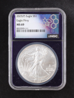 2025(P) American Silver Eagle, Eagle Privy - Limited Mintage of 500,000 (NGC MS69) at PristineAuction.com