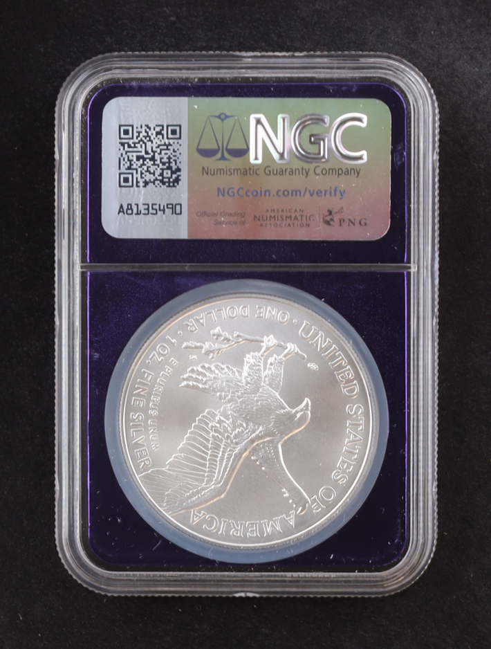 2025(P) American Silver Eagle, Eagle Privy - Limited Mintage of 500,000 (NGC MS69) at PristineAuction.com 2025(P) American Silver Eagle, Eagle Privy - Limited Mintage of 500,000 (NGC MS69) at PristineAuction.com