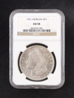 1921 Morgan Silver $1 Dollar (NGC AU58) at PristineAuction.com