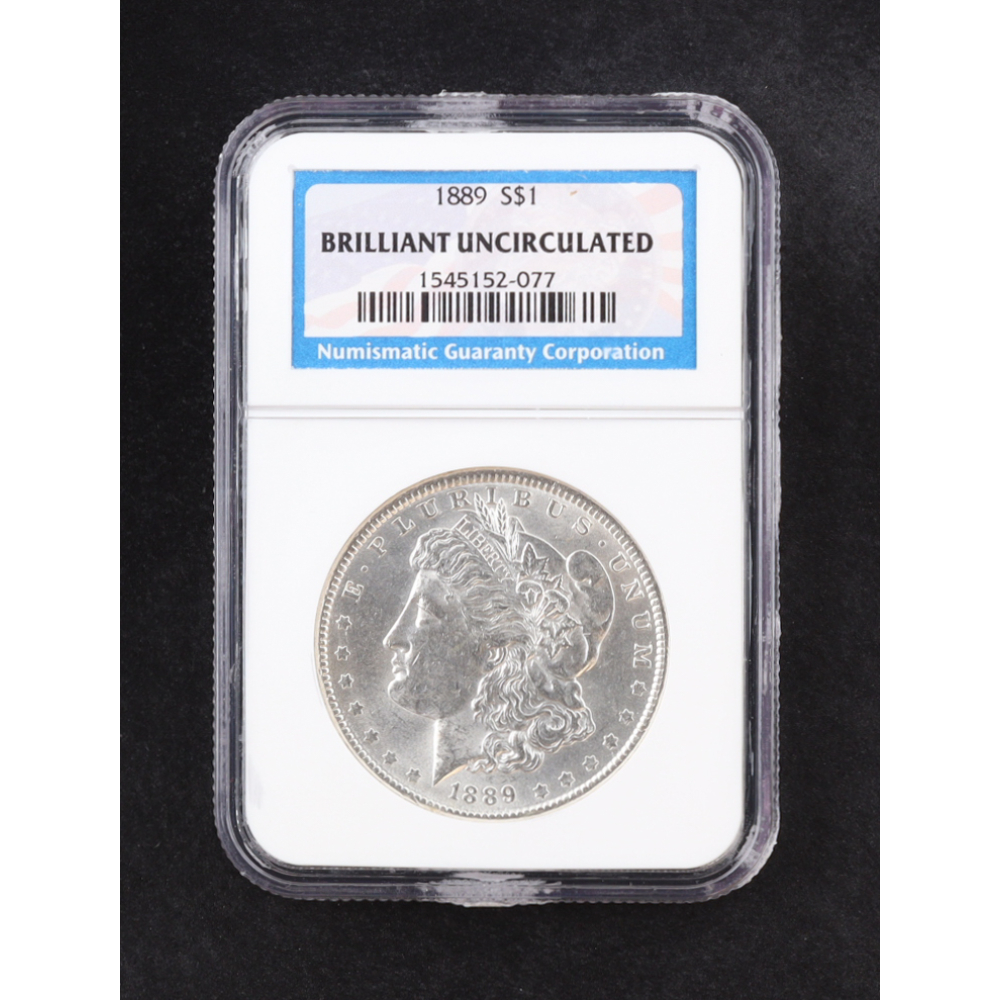 1889 Morgan Silver $1 Dollar (NGC BRILLIANT UNCIRCULATED) at PristineAuction.com