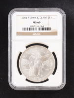 2004-P Lewis & Clark Bicentennial Silver $1 Dollar (NGC MS69) at PristineAuction.com