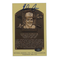 Nolan Ryan Signed Hall Of Fame Plaque Postcard (Ryan Authentication) at PristineAuction.com