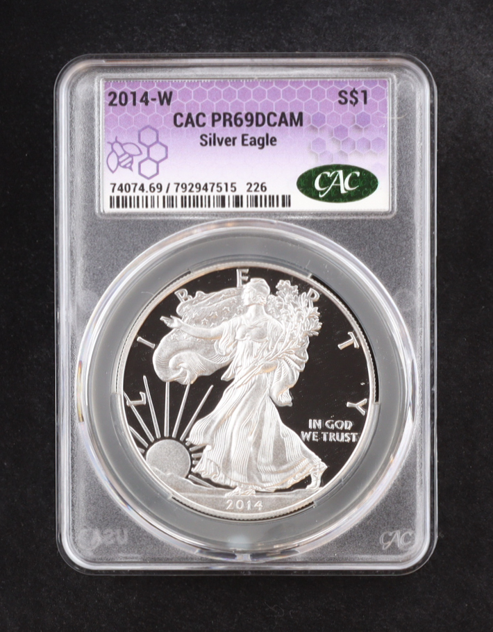 2014-W Proof American Silver Eagle (CACG PR69DCAM) at PristineAuction.com 2014-W Proof American Silver Eagle (CACG PR69DCAM) at PristineAuction.com