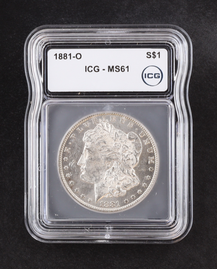 1881-O Morgan Silver $1 Dollar (ICG MS61) at PristineAuction.com 1881-O Morgan Silver $1 Dollar (ICG MS61) at PristineAuction.com