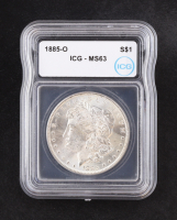 1885-O Morgan Silver $1 Dollar (ICG MS63) at PristineAuction.com