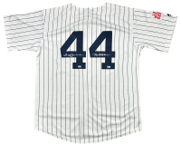 Reggie Jackson Signed Yankees Majestic Authentic Jersey with 1977 World Series Patch Inscribed "Mr October" (MLB) at PristineAuction.com