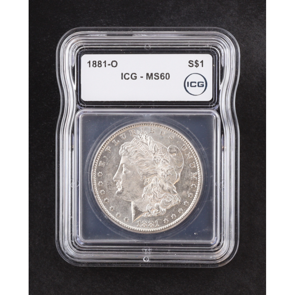 1881-O Morgan Silver $1 Dollar (ICG MS60) at PristineAuction.com