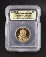 2004-S Sacagawea $1 Dollar Proof Westward Journey Pioneer Collection Certified #420/1872 (ICG PR70 DCAM) at PristineAuction.com