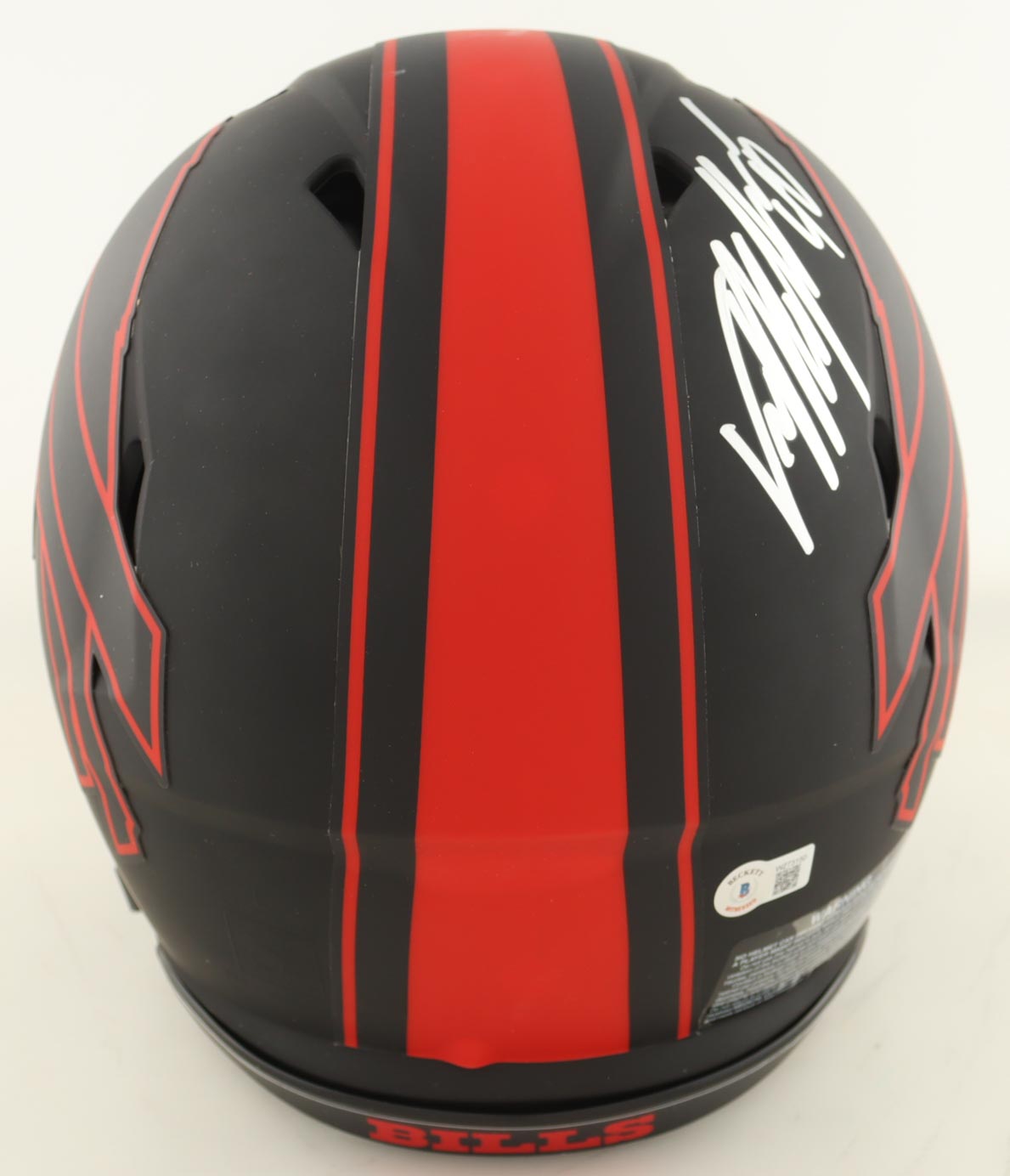 Von Miller Signed Bills Full-Size Authentic On-Field Eclipse Alternate Speed Helmet (Beckett) at PristineAuction.com Von Miller Signed Bills Full-Size Authentic On-Field Eclipse Alternate Speed Helmet (Beckett) at PristineAuction.com