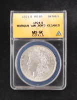 1921 Morgan Silver $1 Dollar - VAM 3CW3 (ANACS MS60) at PristineAuction.com