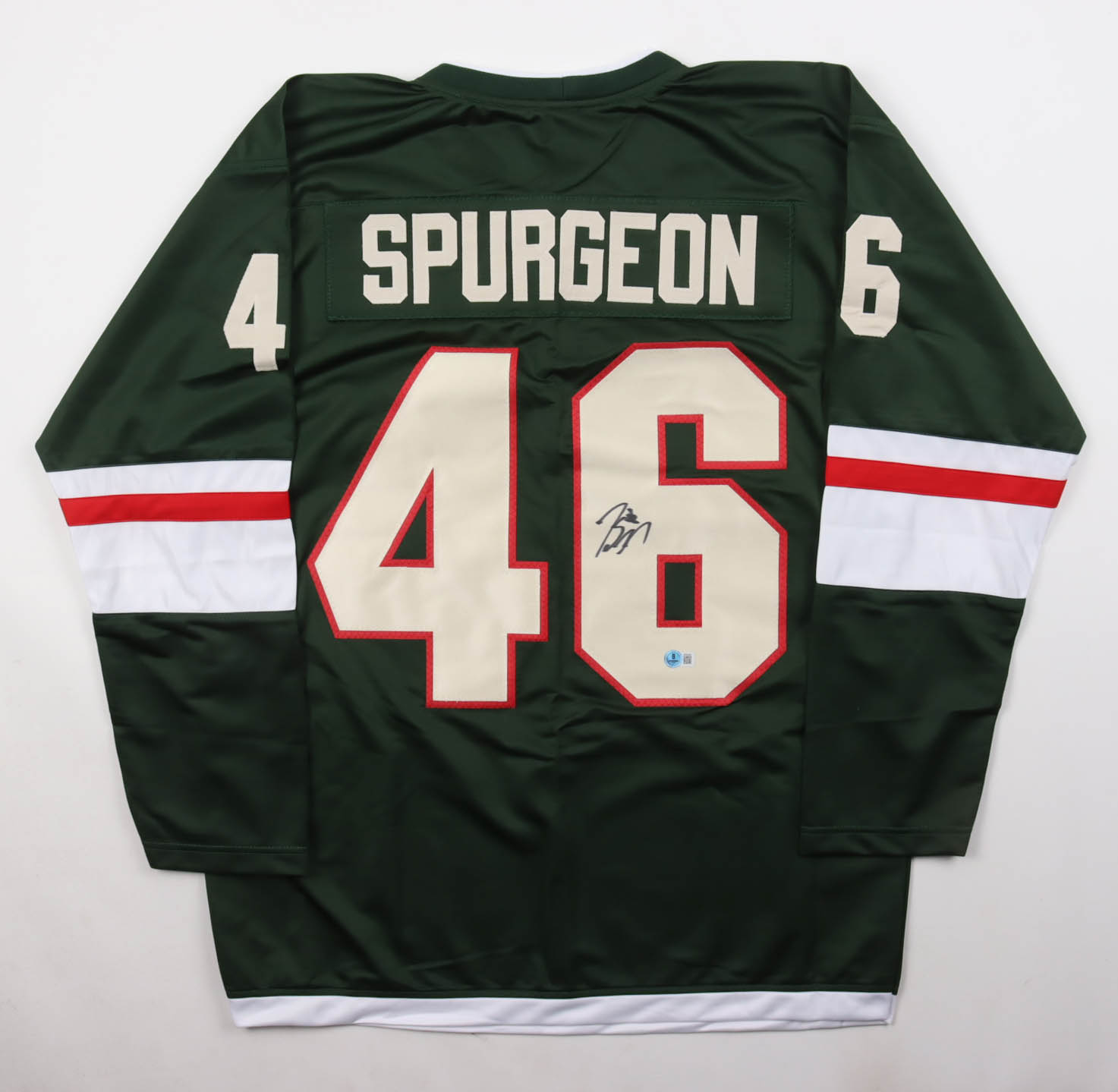 Jared Spurgeon Signed Jersey (Beckett) at PristineAuction.com Jared Spurgeon Signed Jersey (Beckett) at PristineAuction.com