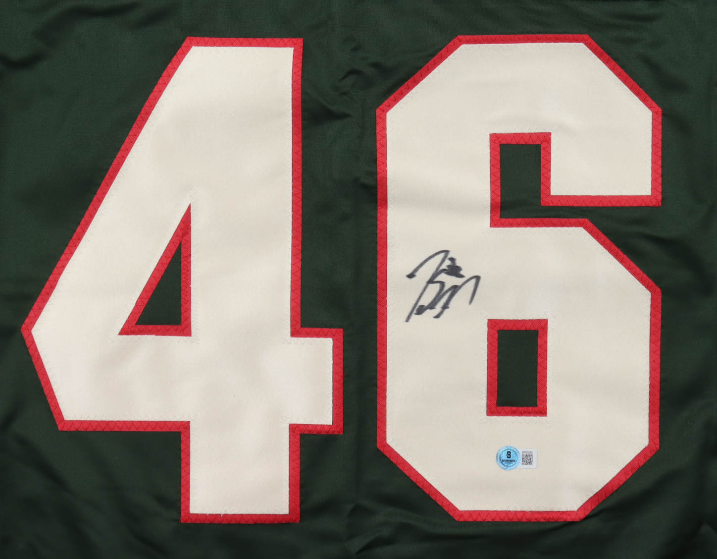 Jared Spurgeon Signed Jersey (Beckett) at PristineAuction.com Jared Spurgeon Signed Jersey (Beckett) at PristineAuction.com