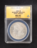 1921 Morgan Silver $1 Dollar - VAM 3DA (ANACS MS60) at PristineAuction.com