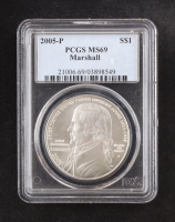2005-P John Marshall Commemorative Silver $1 Dollar (PCGS MS69) at PristineAuction.com