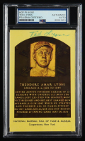 Ted Lyons Signed Cut on Hall of Fame Plaque Postcard (PSA) at PristineAuction.com