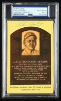 Luke Appling Signed Cut on Hall of Fame Plaque Postcard (PSA) at PristineAuction.com