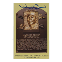 Mariano Rivera Signed Hall Of Fame Plaque Postcard Inscribed "HOF 2019" (Beckett) at PristineAuction.com