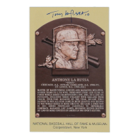 Tony La Russa Signed Hall Of Fame Plaque Postcard (JSA) at PristineAuction.com