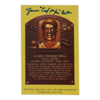 James "Cool Papa" Bell Signed Hall Of Fame Plaque Postcard (JSA) at PristineAuction.com