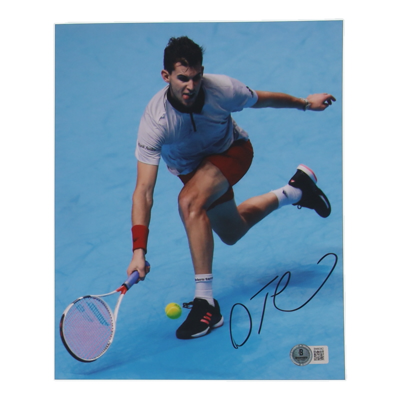 Dominic Thiem Signed 8x10 Photo (Beckett) at PristineAuction.com Dominic Thiem Signed 8x10 Photo (Beckett) at PristineAuction.com