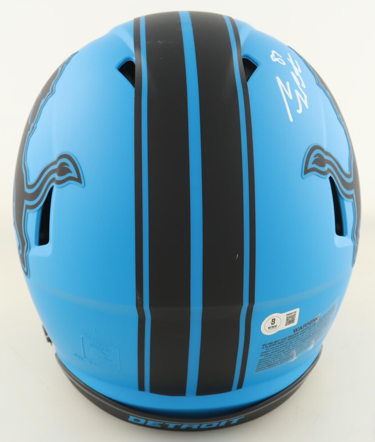 Sam LaPorta Signed Lions Full-Size Authentic On-Field Rave Alternate Speed Helmet (Beckett) at PristineAuction.com Sam LaPorta Signed Lions Full-Size Authentic On-Field Rave Alternate Speed Helmet (Beckett) at PristineAuction.com