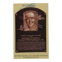 Jim Thome Signed Hall Of Fame Plaque Postcard (JSA) at PristineAuction.com