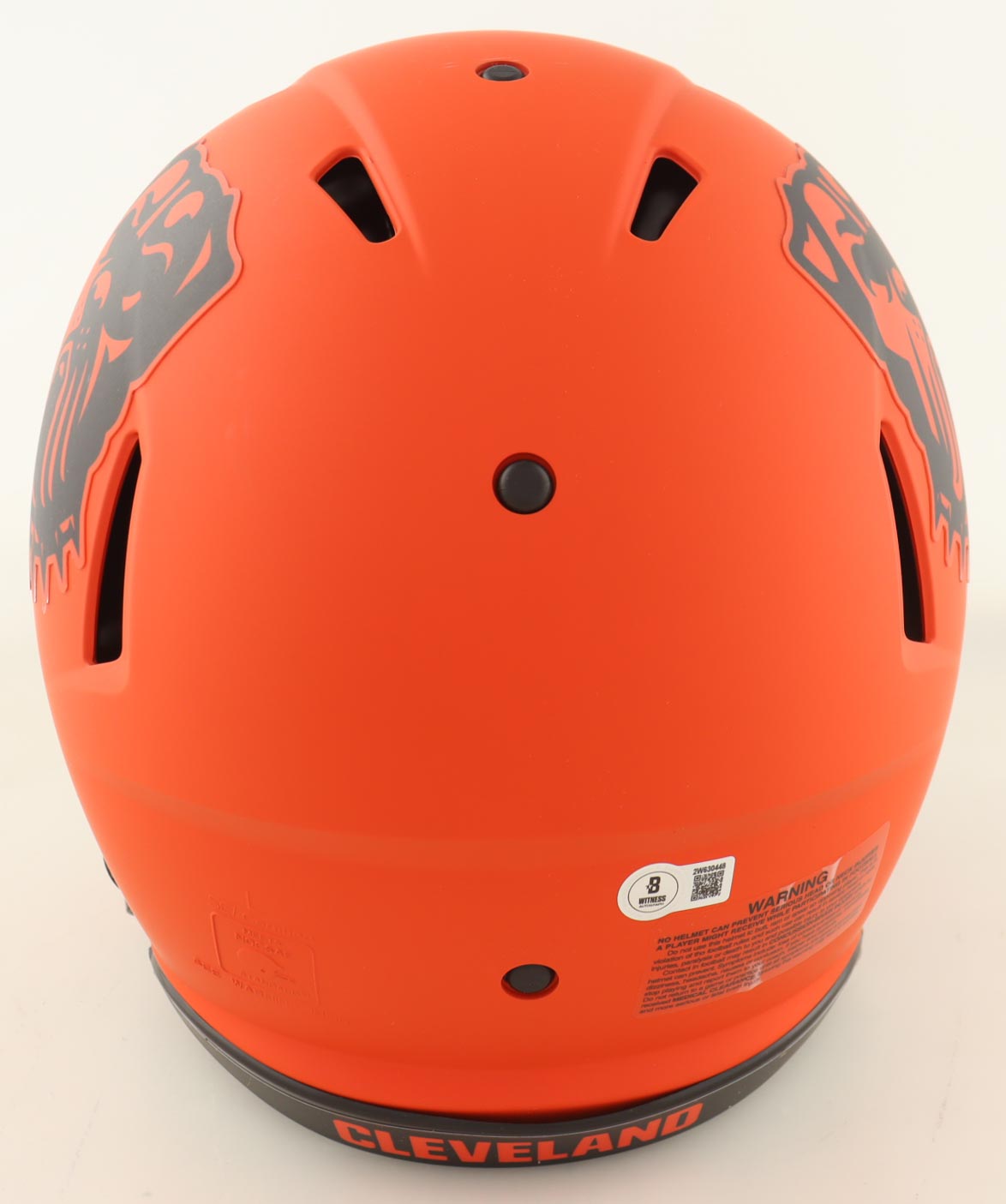 Nick Chubb Signed Browns Full-Size Authentic On-Field Rave Alternate Speed Helmet (Beckett) at PristineAuction.com Nick Chubb Signed Browns Full-Size Authentic On-Field Rave Alternate Speed Helmet (Beckett) at PristineAuction.com