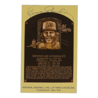 Dennis Eckersley Signed Hall Of Fame Plaque Postcard (TriStar & JSA) at PristineAuction.com