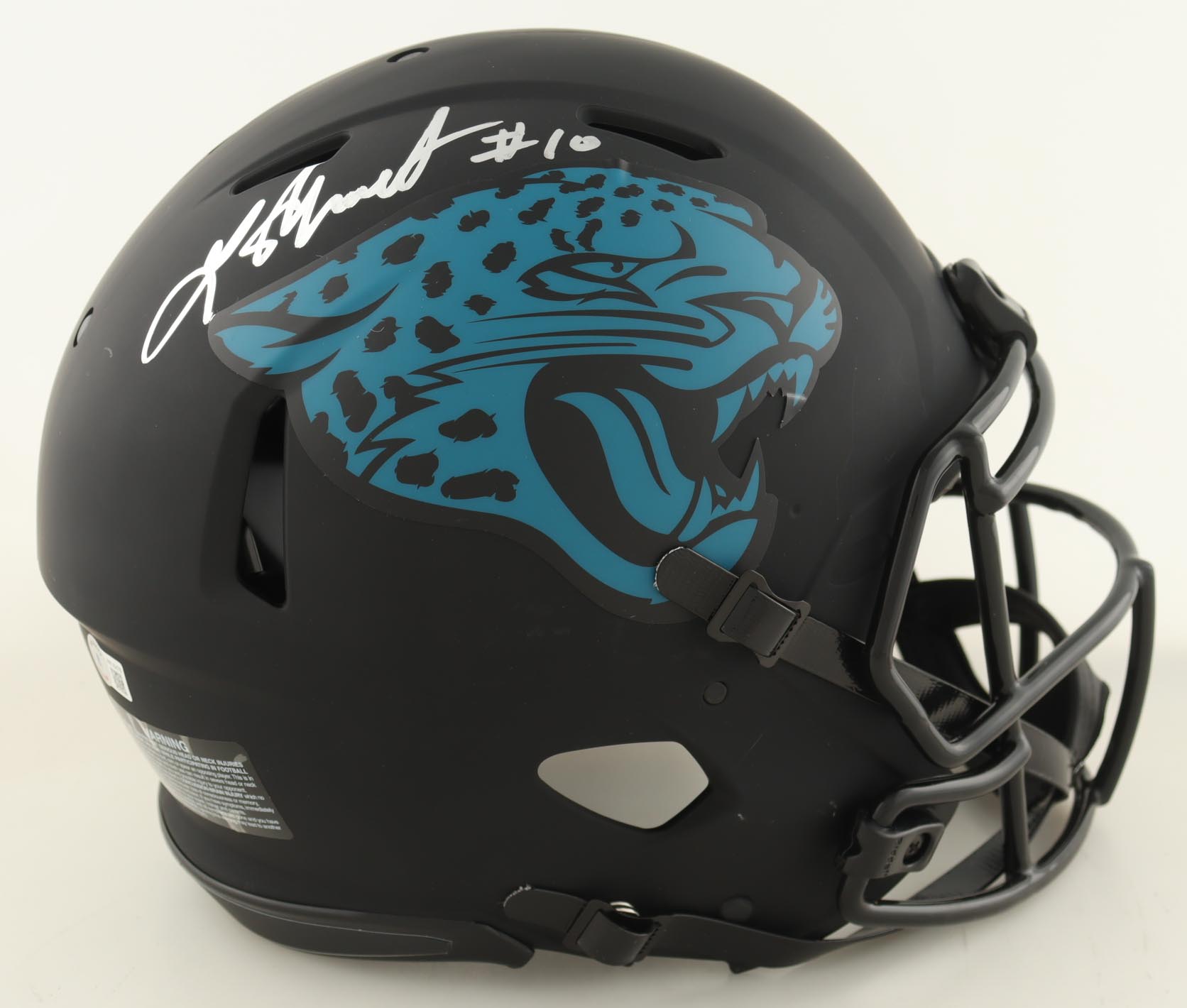 Laviska Shenault Signed Jaguars Full Size Authentic Eclipse Alternate Speed Helmet (Beckett) at PristineAuction.com Laviska Shenault Signed Jaguars Full Size Authentic Eclipse Alternate Speed Helmet (Beckett) at PristineAuction.com