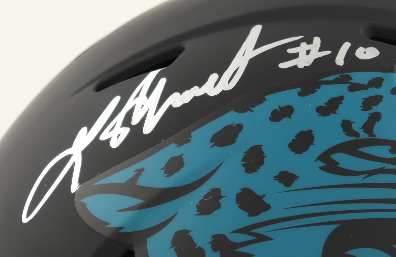 Laviska Shenault Signed Jaguars Full Size Authentic Eclipse Alternate Speed Helmet (Beckett) at PristineAuction.com Laviska Shenault Signed Jaguars Full Size Authentic Eclipse Alternate Speed Helmet (Beckett) at PristineAuction.com