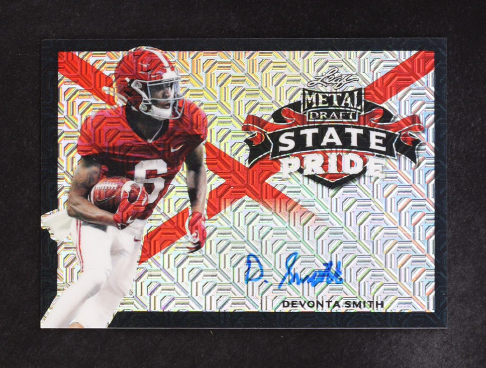 Devonta Smith 2020 Leaf Metal Draft State Pride Auto #SP-DS2 #2/5 at PristineAuction.com Devonta Smith 2020 Leaf Metal Draft State Pride Auto #SP-DS2 #2/5 at PristineAuction.com