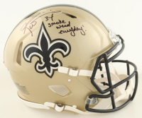 Ricky Williams Signed Saints Full-Size Authentic On-Field Speed Helmet Inscribed "Smoke Weed Everyday!" (Beckett) at PristineAuction.com