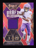 Jordan Addison 2023 Select Draft Selections Memorabilia Prizm Red #10 RC at PristineAuction.com