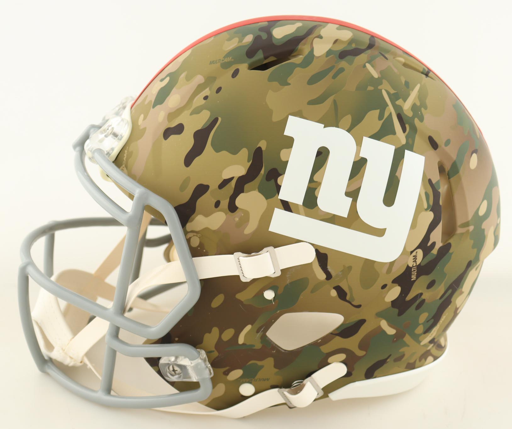 Lawrence Taylor Signed Giants Full-Size Authentic On-Field Camo Alternate Speed Helmet Inscribed "HOF 99" (Beckett) at PristineAuction.com Lawrence Taylor Signed Giants Full-Size Authentic On-Field Camo Alternate Speed Helmet Inscribed "HOF 99" (Beckett) at PristineAuction.com