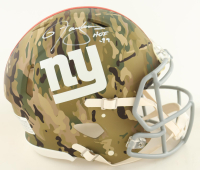 Lawrence Taylor Signed Giants Full-Size Authentic On-Field Camo Alternate Speed Helmet Inscribed "HOF 99" (Beckett) at PristineAuction.com