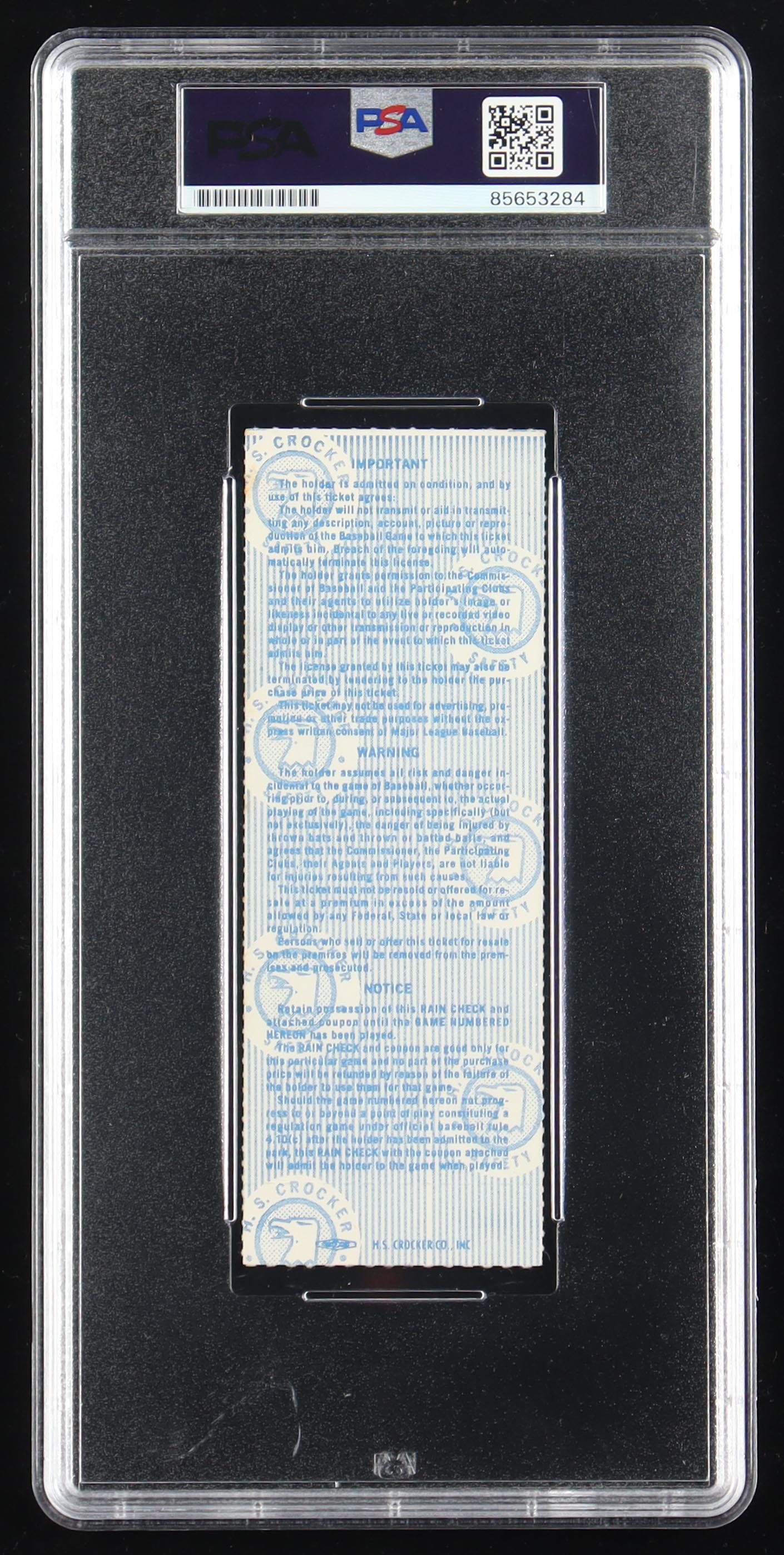 Ozzie Smith Signed 1985 World Series Game Ticket (PSA Auto 10) at PristineAuction.com Ozzie Smith Signed 1985 World Series Game Ticket (PSA Auto 10) at PristineAuction.com