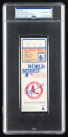Ozzie Smith Signed 1982 World Series Game Ticket (PSA Auto 10) at PristineAuction.com