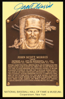 Jack Morris Signed Hall Of Fame Plaque Postcard (JSA) at PristineAuction.com