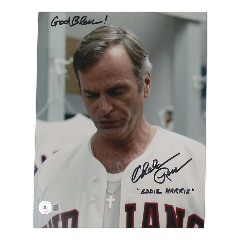 Chelcie Ross Signed "Major League" 8x10 Photo Inscribed "God Bless! Eddie Harris" (Beckett) at PristineAuction.com Chelcie Ross Signed "Major League" 8x10 Photo Inscribed "God Bless! Eddie Harris" (Beckett) at PristineAuction.com