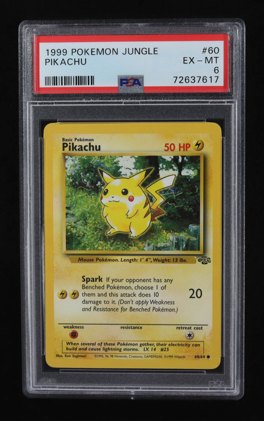 Pikachu 1999 Pokemon Jungle #60 (PSA 6) at PristineAuction.com Pikachu 1999 Pokemon Jungle #60 (PSA 6) at PristineAuction.com