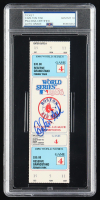 Carlton Fisk Signed 1986 World Series Game Ticket (PSA Auto 10) at PristineAuction.com