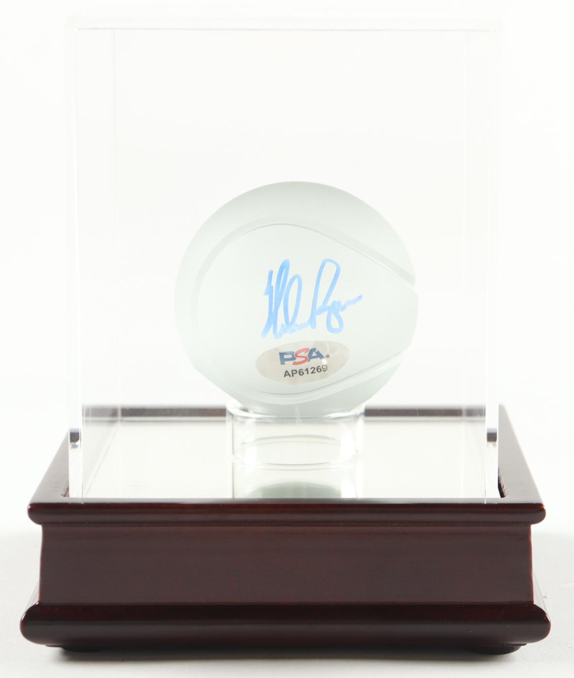 Nolan Ryan Signed Tiffany & Co. Lead Crystal Baseball with Wood & Glass Display Case (PSA) at PristineAuction.com Nolan Ryan Signed Tiffany & Co. Lead Crystal Baseball with Wood & Glass Display Case (PSA) at PristineAuction.com