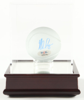 Nolan Ryan Signed Tiffany & Co. Lead Crystal Baseball with Wood & Glass Display Case (PSA) at PristineAuction.com